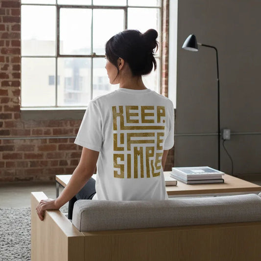 Unisex Rückseite - KEEP LIFE SIMPLE