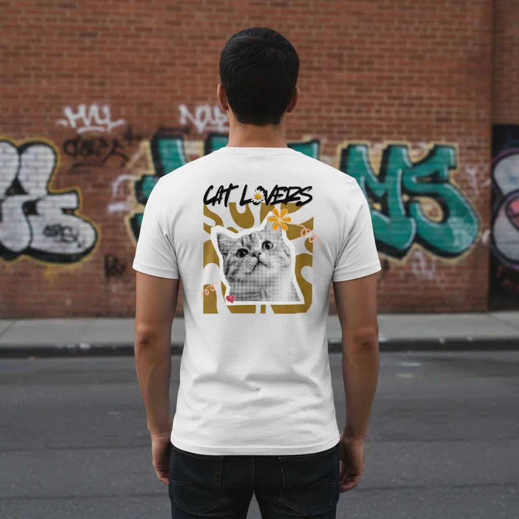 Slim Fit Rückseite - CAT LOVERS