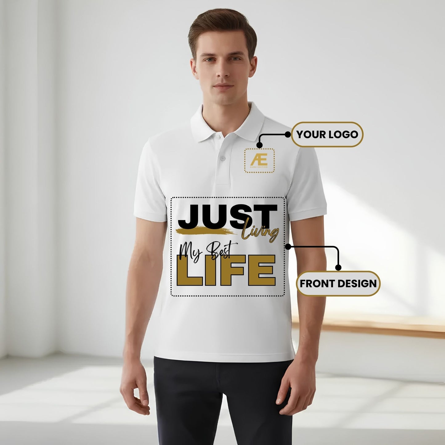 Polo Herren - Logo / Front