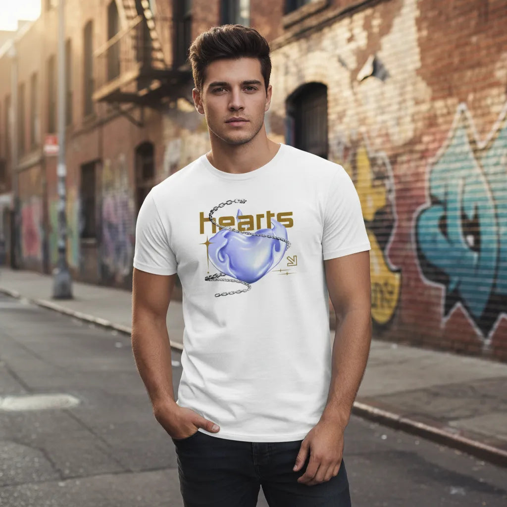 Slim Fit Vorderseite - HEARTS