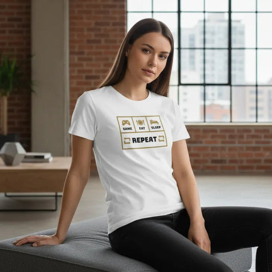 Damen Vorderseite - GAME EAT SLEEP REPEAT