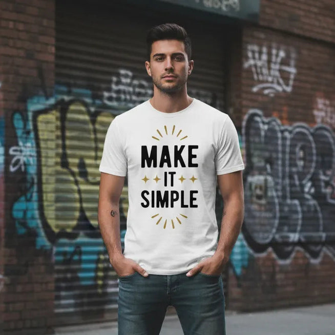 Slim Fit Vorderseite - MAKE IT SIMPLE