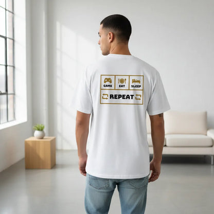 Oversize Rückseite - GAME EAT SLEEP REPEAT