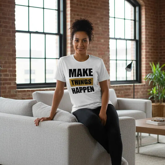 Unisex Vorderseite - MAKE THINGS HAPPEN