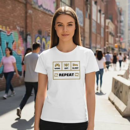 Damen Vorderseite - GAME EAT SLEEP REPEAT