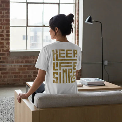 Unisex Rückseite - KEEP LIFE SIMPLE