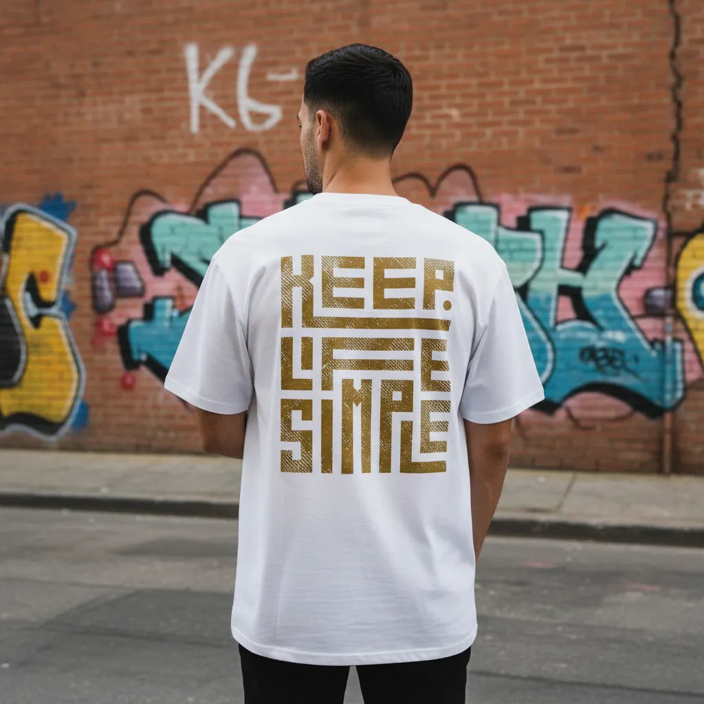 Oversize Rückseite - KEEP LIFE SIMPLE