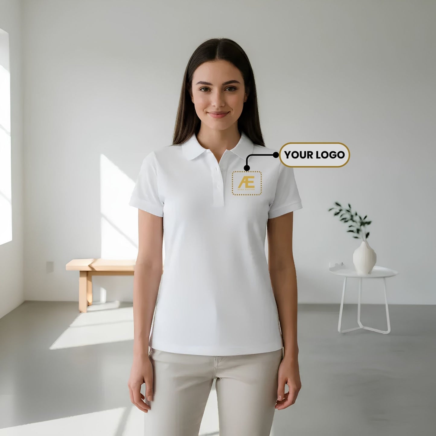 Polo Damen - Logo