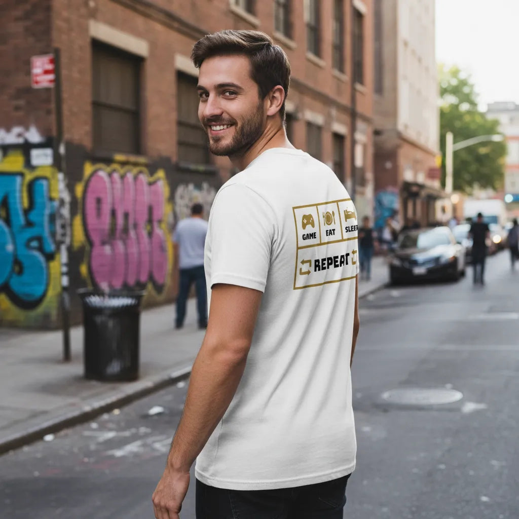 Unisex Rückseite - GAME EAT SLEEP REPEAT
