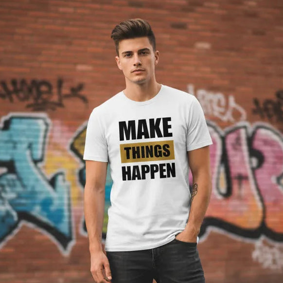 Unisex Vorderseite - MAKE THINGS HAPPEN
