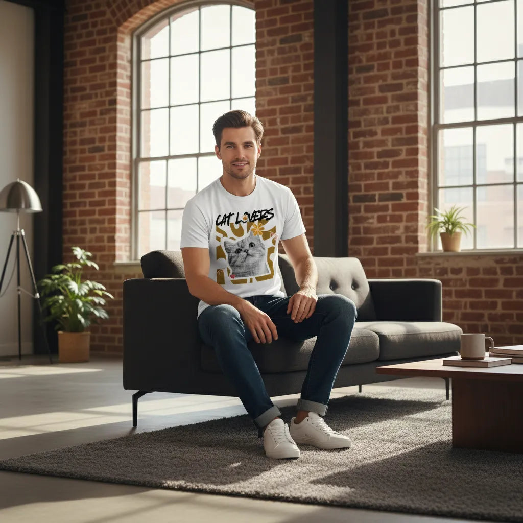 Slim Fit Vorderseite - CAT LOVERS