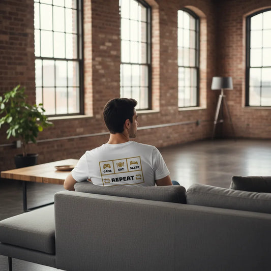 Slim Fit Rückseite - GAME EAT SLEEP REPEAT