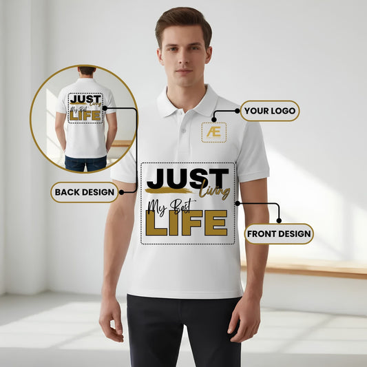 Polo Herren - Logo / Front / Back