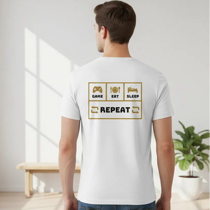 Slim Fit Rückseite - GAME EAT SLEEP REPEAT
