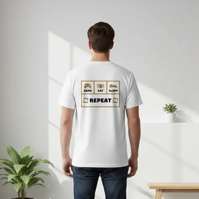 Unisex Rückseite - GAME EAT SLEEP REPEAT