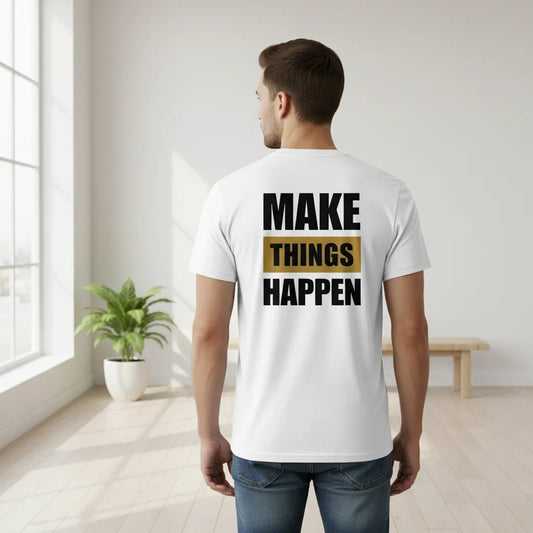 Unisex Rückseite - MAKE THINGS HAPPEN