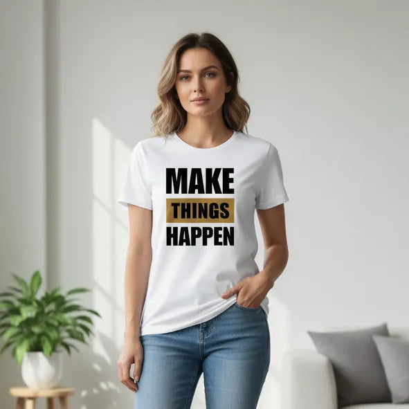 Damen Vorderseite - MAKE THINGS HAPPEN