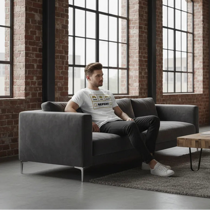 Slim Fit Vorderseite - GAME EAT SLEEP REPEAT