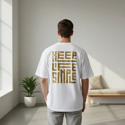 Oversize Rückseite - KEEP LIFE SIMPLE
