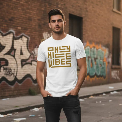 Slim Fit Vorderseite - ONLY NICE VIBES